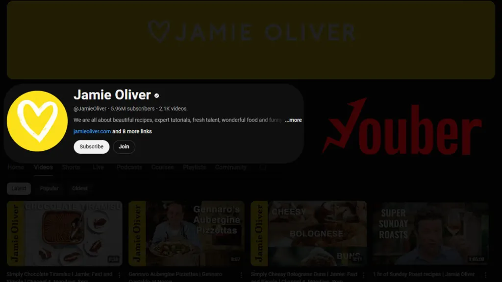 JamieOliver آشپزی در یوتیوب