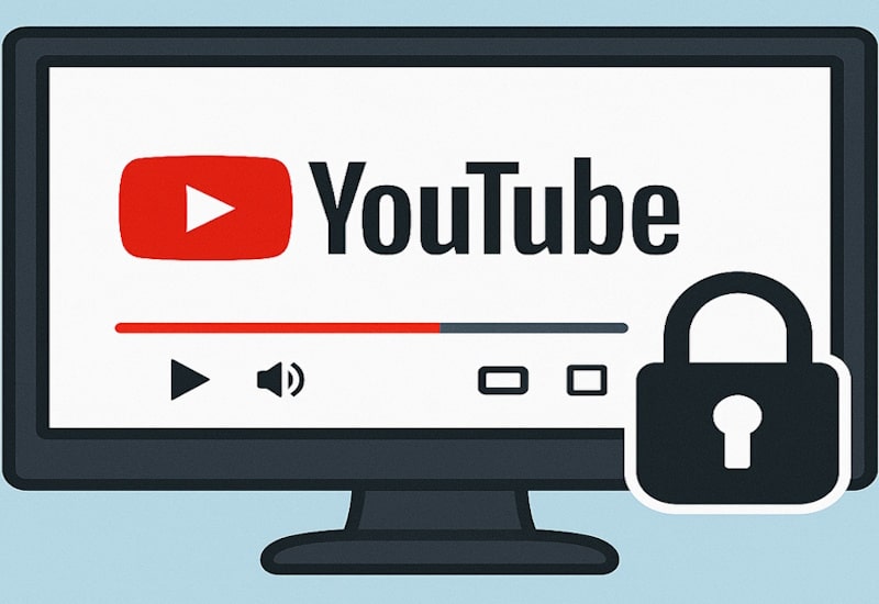 قابلیت قفل کردن یوتیوب