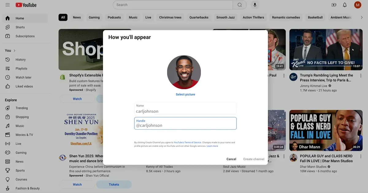 انتخاب کانال